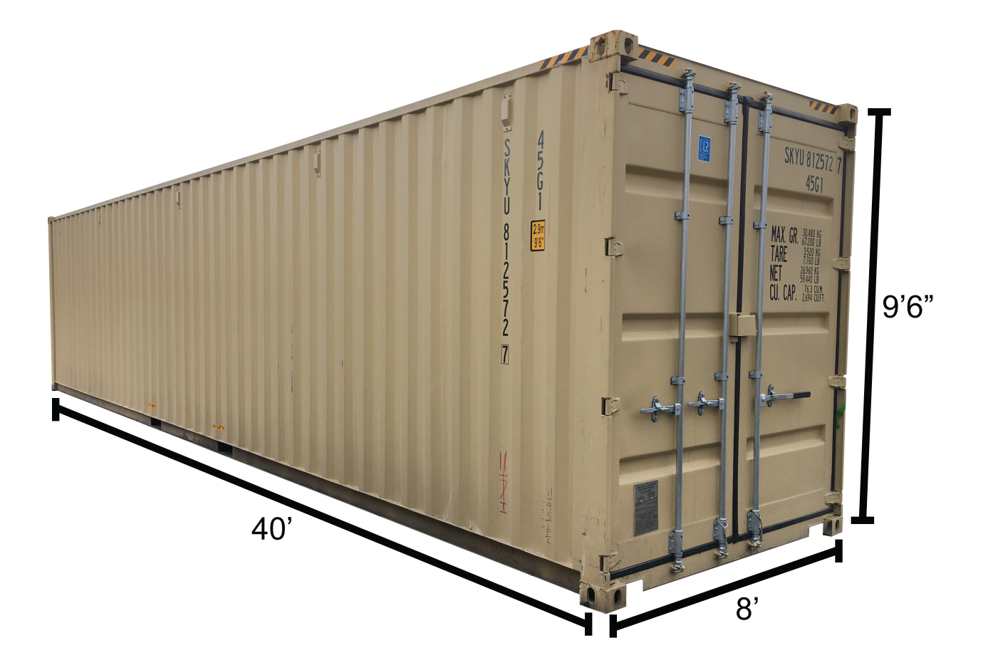 40 HC Container 40 High Cube Shipping Container