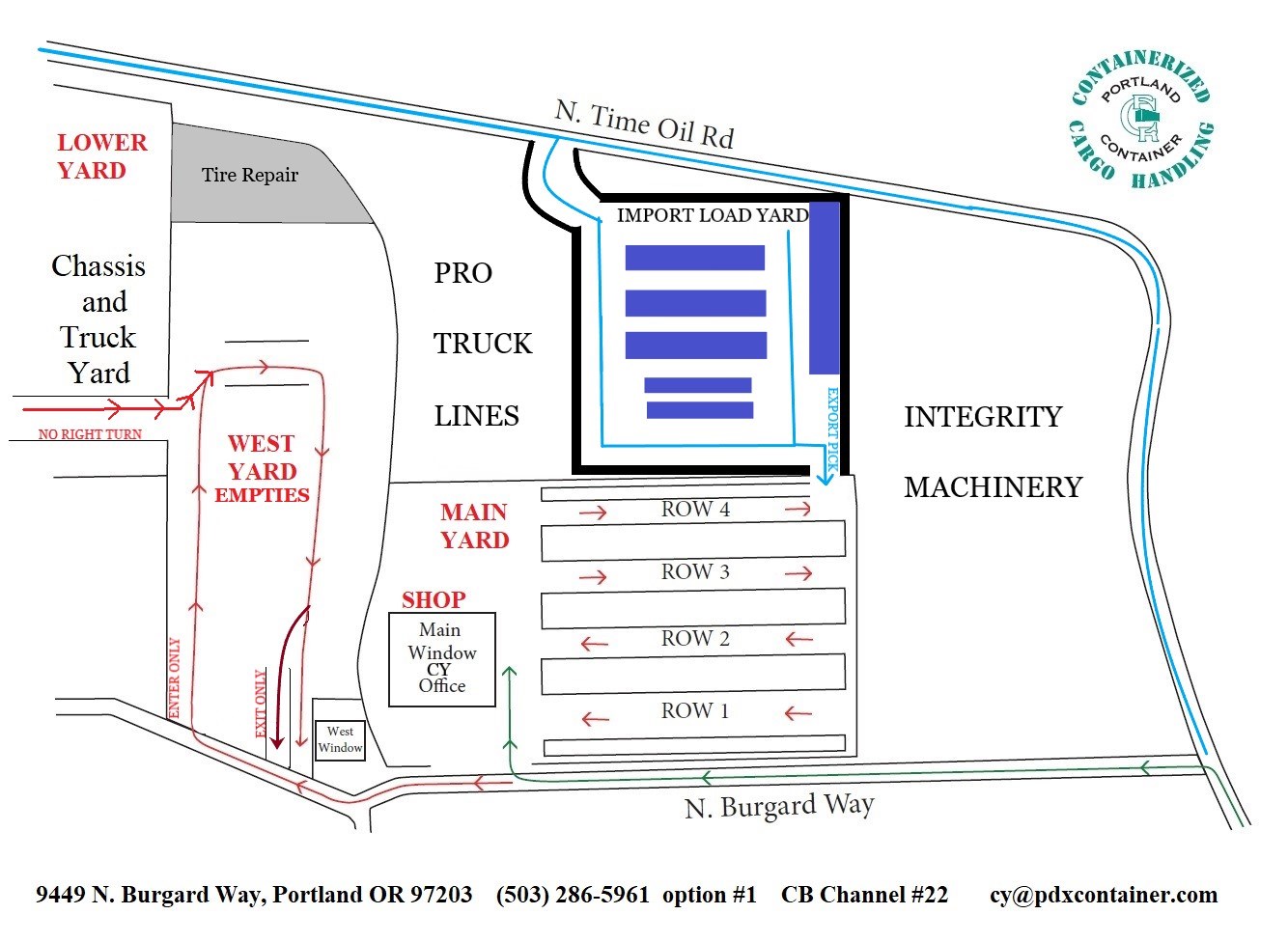 PCR Yard Map PCR Yard Map